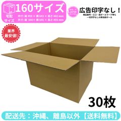 段ボール ダンボール 箱 160サイズ 30枚セット 新品 国産 梱包材 梱包資材