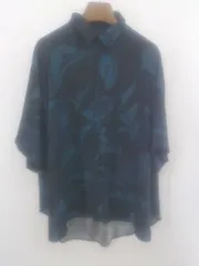 LiNoH リノー【極美品】総柄シャツ オーバーサイズ 黒 アートパターン シャツ 色々な