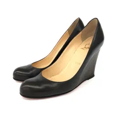 Christian Louboutin クリスチャンルブタン 表記サイズ:36  パンプス  ブラウン ウェッジソール レザー レディース　240001127973
