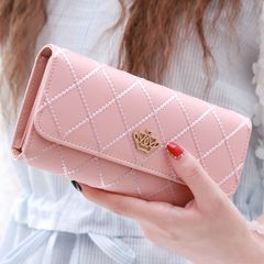 長財布　レディース　ピンク