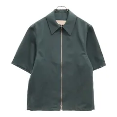 JIL SANDER (ジルサンダー) ジップアップジャケット半袖シャツ グリーン J22BN0116J40021のサムネイル