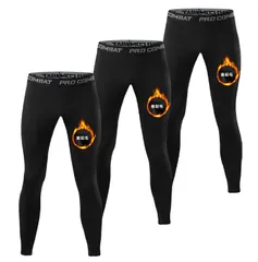 ショート スポーツ ロングタイツ コンプレッションカプリ コンプレッションタイツ [伸縮性・吸汗速乾] ランニングウェア 9分/7分/5分丈 スパッツ トレーニングウェア メンズ スポーツタイツ レギンス 3枚セット [LZLLZQ]