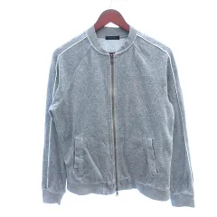 コムサイズム COMME CA ISM ジャケット ブルゾン ベロア ライン M グレー /AU ■MOのサムネイル