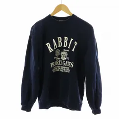 パーリーゲイツ PEARLY GATES トレーナー スウェット 長袖 裏毛 ロゴ プリント S 紺 ネイビー 053-262138 ■GY21 /MQのサムネイル