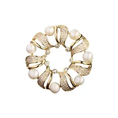 【在庫】ジルコンリボン淡水真珠花ブローチ ダイモンド淡水パール花コサージュ入学式卒業式結婚式冠婚葬祭お洒落な胸飾り お誕生日記念日母の日クリスマスなど女性母への贈り物 ギフトケース付き