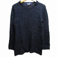 ジュンヤワタナベ JUNYA WATANABE ネップ ウール セーター ニット カットソー 紺 ネイビー Sサイズ 0617のサムネイル