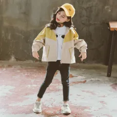 ☆ イエロー ☆ 120cm ☆ 子供 マウンテンパーカー pksr0215 マウンテンパーカー キッズ パーカー 女の子 男の子 ウインドブレーカー ジップアップパーカー マウンテンパーカ ジップアップ 薄手 アウター 春 秋 ゆったり 上着 フード付き