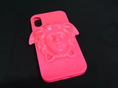 VERSACE ヴェルサーチ メデューサ ラバー iPhoneX/XS 対応 スマホケース アイフォンケース ピンク系 DI1933