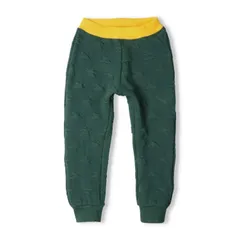 moujonjon 星柄キルト裾リブロングパンツ　m55007