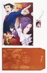 【中古】その他雑貨(キャラクター) 集合 オリジナルグッズ3点セット 「逆転裁判」 カプコンエポスカード入会特典