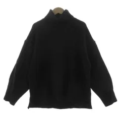 B&Y ユナイテッドアローズ BEAUTY&YOUTH ビューティー&ユース ウールカシミヤ ルーズタートルネックニットプルオーバー 1613-105-3268 ブラック 黒