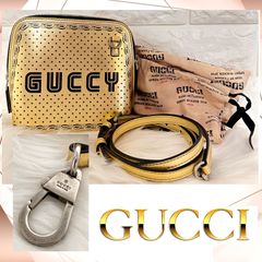 GUCCI グッチ SEGAコラボ GUCCY プリント ミニショルダー バッグ 