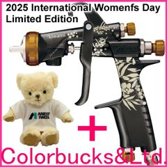 【KIWAMI-1-13B8-S18】2025 International Women's Day Limited Edition国際女性デーデザインマーキング加工 本体：コバルトブラック「ミモザ」レーザーマーキング/空気キャップカバー各種ツマミ「マット金色」