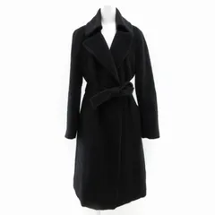 マイケルコース MICHAEL KORS チェスターコート ジャケット アルパカ ウール混 ロング ベルト付き 4 XL 黒 ブラック /HD 1002のサムネイル
