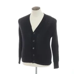 【中古】ルトロワ Letroyes ハイゲージ ウール カーディガン ブラック【サイズL】【メンズ】のサムネイル