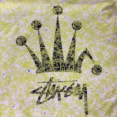 Stussy プリント Tシャツ サイズM  シミ有 07081003 01