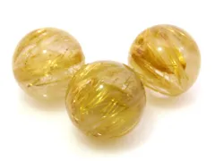 1粒売り ゴールドルチルクォーツ 12mm パワーストーン バラ売り 天然石 パワーストーン ばら売り ビーズ 穴あき 1玉売り