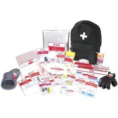 山善(YAMAZEN) 防災リュック 30点 セット 【防災士監修】 一次避難用 給水バッグ 携帯用トイレ 大容量 ブラック YBG-30(BK)