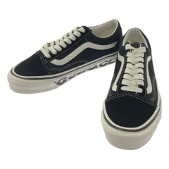 【新品】  CDG by Comme des Garcons. / シーディージー コムデギャルソン | × VANS OLD SKOOL LX ロゴ ローカット スニーカー / 721356 | 24.5 | ブラック/ホワイト | レディース