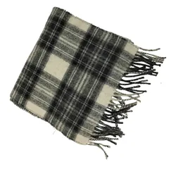 グレンプリンス Glen Prince チェック柄 スコットランド製 ラムウール マフラー レディース 表記無 