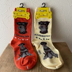 犬種別靴下　Foozy アメリカ直輸入　22-25cm　シュナウザー　Schnauzer