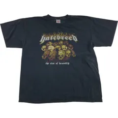 古着 00年代 TENNESSEE RIVER HATEBREED ヘイトブリード ドクロ柄 スカル柄 バンドTシャツ バンT メンズXL相当/eaa539811