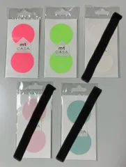 mt casa シール ドットφ50mm無地 10粒(枚)入り