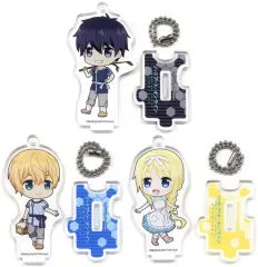 【中古】キーホルダー・マスコット(キャラクター) キリト＆ユージオ＆アリス 描き起こしアクリルスタンドキーホルダー 「Blu-ray/DVD ソードアート・オンライン アリシゼーション 第1巻～第8巻」 アニメイト連動購入特典