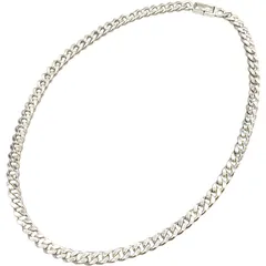 シルバー925 喜平ネックレス シングル2面 幅8mm 95g