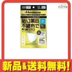 貼り薬の不織布で作ったマスク 貼るタイプ 3枚入 (ふつうサイズ) のサムネイル