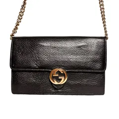 グッチ(GUCCI)グッチ インターロッキングG チェーンウォレット
