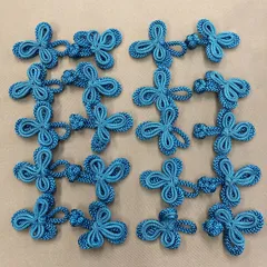 チャイナボタン　水色　10ｾｯﾄ