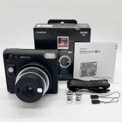 ■元箱付きの極上品 FUJIFILM フジフイルム インスタントカメラ instax SQUARE SQ40 「チェキ」ブラック