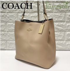 ★美品★COACH コーチ 91122 ショルダーバッグ ワンショルダー ベージュ 肩掛け ゴールドロゴ 通勤