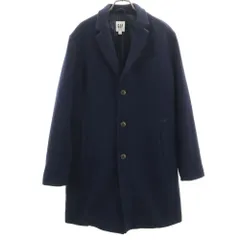 ギャップ ウールブレンド チェスターコート S ネイビー GAP メンズのサムネイル