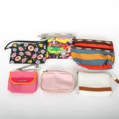 アナスイ/フルラ/レスポートサック他 ポーチ 6点セット マルチケース 小物入れ ブランド まとめて 大量 レディース 【中古】
