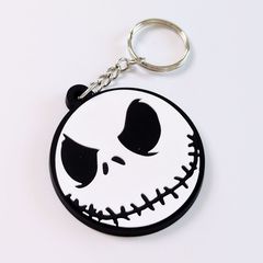 ☆ 무료 배송! 고무 열쇠 고리 [ The Nightmare Before Christmas (나이트 메어 비포어 크리스마스)] Jack Skellington (잭 스켈링턴) 〚 아메리칸 잡화 아메토이 〛