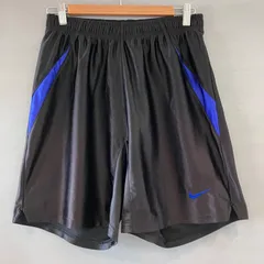 90's NIKE ナイキ 黒タグ バスパン ショーツ ハーフパンツ 短パン 黒 × 青紫 ブラック メンズ XLサイズ
