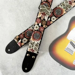インド刺繍リボン ギターストラップ アコギ ベース