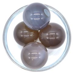 アゲート(瑪瑙)　30ｍｍ丸玉　3個セット売り    ☆パワーストーン スフィア