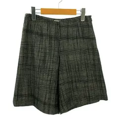 マリクレール MARIE CLAIRE パンツ ハーフパンツ リボン ツイード ラメ 総柄 グレー グリーン 61