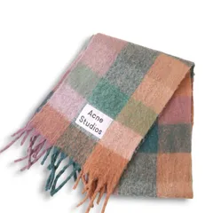 ACNE STUDIOS アクネ ストゥディオズ CA0084 秋冬 モヘア チェック マフラー スカーフ Sz.250×35cm　レディース