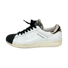 MONCLER(モンクレール) スニーカー 36 レディース - 白×黒 コットン、レザー