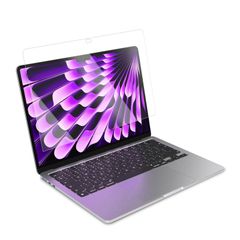 【在庫処分】MacBook Air 13 インチ ガラスフィルム 対応 2024年 M3/2022年M2 チップ 保護フィルム 9H硬度 フィルム HD 耐衝撃 高透過率 SumNeol 指紋防止 防水撥油 気泡防止 飛散防止 液晶保護フィルム MacBook