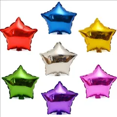 アルミ風船 星 6色 アニバーサリー