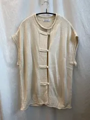 アイボリーニットカーディガン(L)/11484