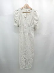 ◇ ⊂ snidel スナイデル 花柄 半袖 ロング デザインボタンワンピース サイズ0 グレー系 レディース E  【1507160019754】