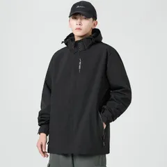 種類51：M/F：ブラックスリーインワン  メンズ ファッション 服 男性用 オシャレ シンプル 大人 かっこいい 大きいサイズ ストリート 紳士服 ブラック ジャケット 秋冬 アメリカン 機能的 アウトドア 防水