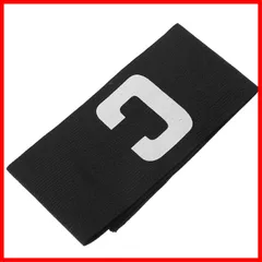 黒 ブラック キャプテン サッカー 腕章 キャプテンマーク バンド LIOOBO アームバンド