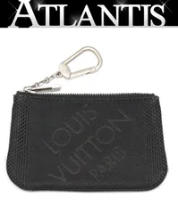 ルイヴィトン Louis Vuitton ポシェット クレ カルト クレディ キーリング付きコインケース ダミエジェアン 黒 M93549 【71905】